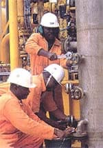 LMS team conducting pipeline maintenance operations for NPDC